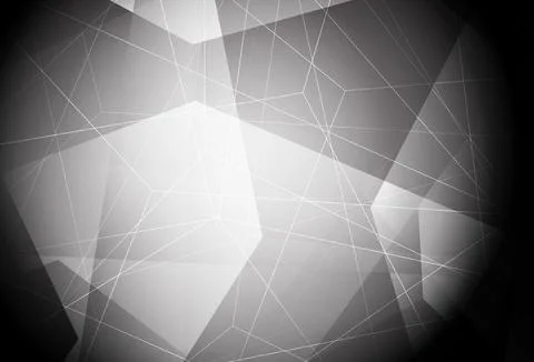 Dark Gray vector texture with triangular style. Stock Illustration