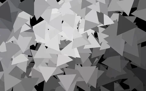 Dark Gray vector texture with triangular style. Stock Illustration