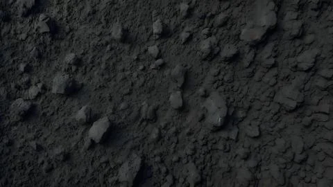 Dark Gray Volcanic Ash Texture with Gritty Surface Stock Photos