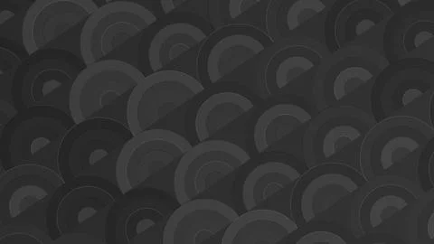 Dark Grayscale Abstract Semicircle Scaled Texture Stock Illustration