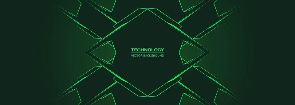 Dark green abstract background featuring layered geometric diamonds and sharp Stockillustratie