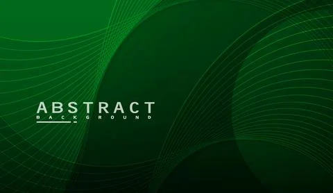 Dark green abstract background with wavy lines vector illustration for modern Illustrazione stock