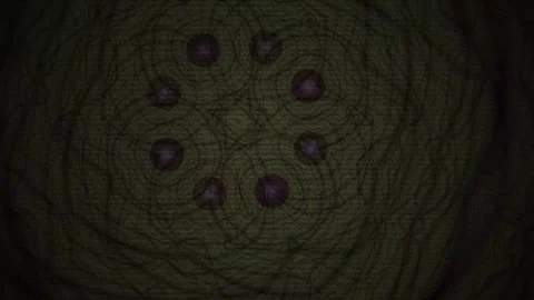 Dark green abstract circular patterns. Stock Footage 334332779