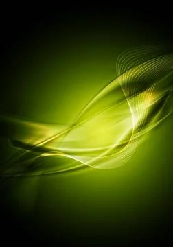 Dark green background with abstract waves. Eps 10 vector design Dark green... 写真素材