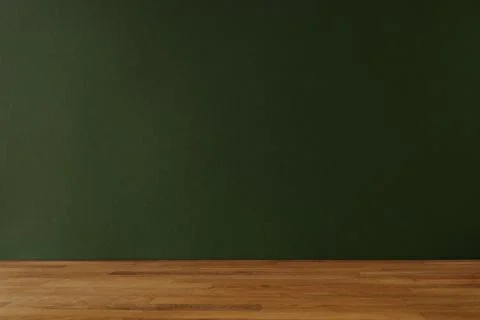 Dark green background for copy space and wooden table Stock Photos