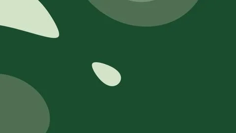 Dark green background with pale green shapes of various sizes scattered acros Illustrazione stock