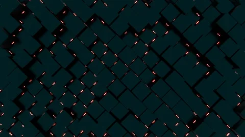 A dark green background with red and black squares Stock Footage 309924809