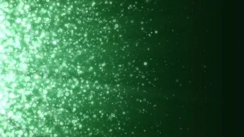 On a dark green background, white spheres fly from left to right. Animation of Stock Footage 259371156