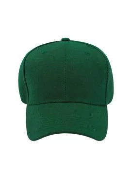 Dark green baseball cap front view Stock Photos