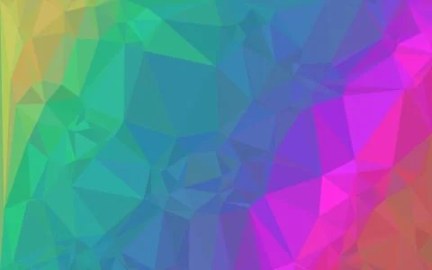 Dark Green, Blue, Yellow  triangular low poly, Mosaic pattern Background, Vec Stock Photos