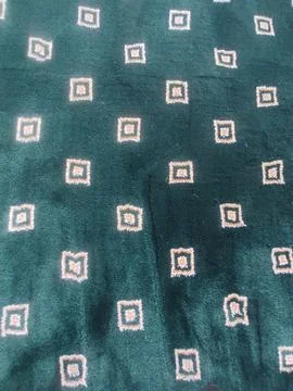 Dark Green Carpet Texture with Square Pattern Foto stock