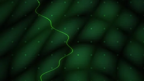Dark green cells with neon green line. Stock Footage 336694480