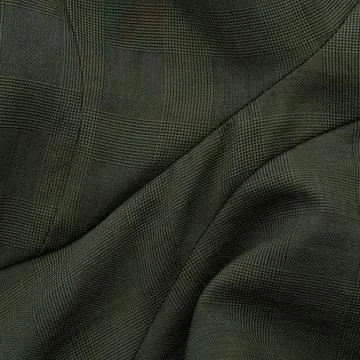 Dark green checkered textile background Prince of Wales Stock Photos