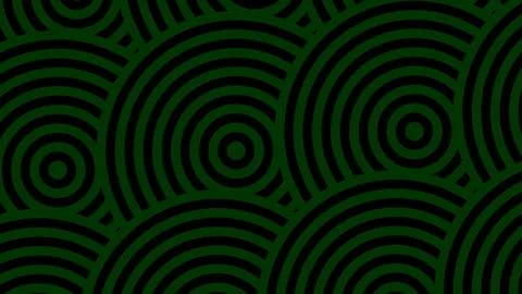 Dark green circular arc pattern fills the frame with repeating concentric rin Stock Illustration