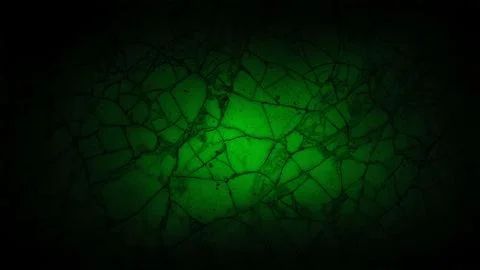 Dark green cracked stone background with a grainy texture, perfect for vint.. Stock Illustration