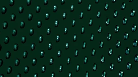 Dark Green Geometric Circular Indentation Grid Loopable Motion Graphics Abs.. Vídeos de archivo 329655738