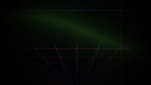 Dark green glowing triangular structure. Stock Footage 334333120