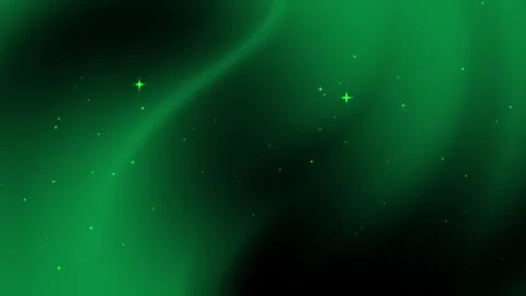 Dark green gradient background with subtle wave and scattered stars Stock Footage 285191870