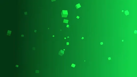 Dark green gradient with light green and random blur particle movement Stock Footage 285035527