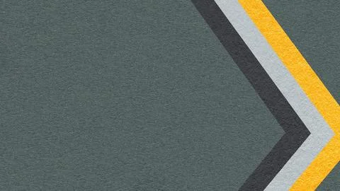 Dark green gray paper texture background with yellow black chevron stripes .. Stock Illustration