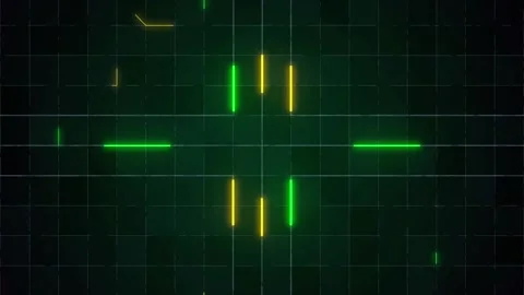 Dark Green Grid Background with Thin White Lines and Small Texture Stock Footage 327229962