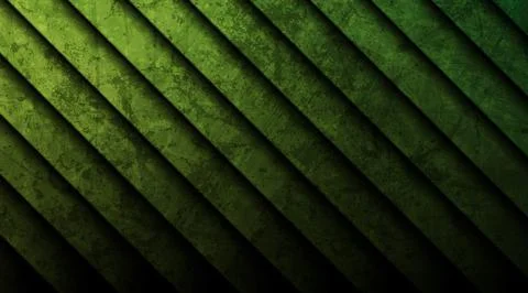 Dark green grunge smooth stripes abstract geometric background Stock Illustration