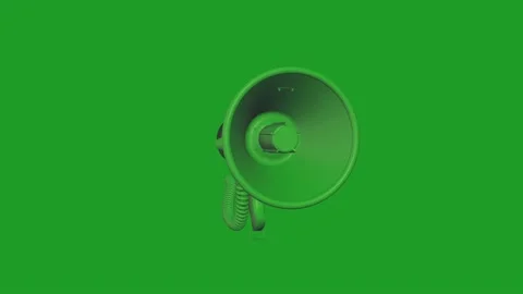 Dark Green Megaphone 스톡 동영상 146082679