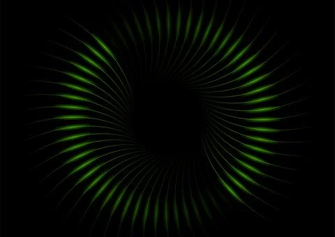 Dark green minimal circular lines abstract futuristic tech background イラスト素材
