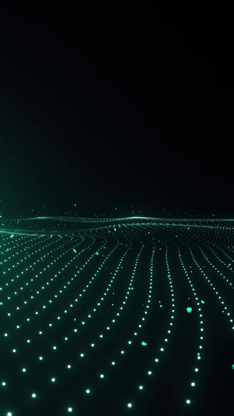 Dark green particle background Stock Footage 313813324