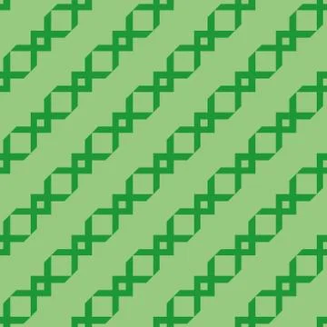 Dark green pattern on light green seamless background. Stock Illustration