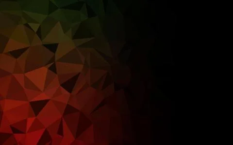 Dark Green, Red vector abstract mosaic pattern. イラスト素材