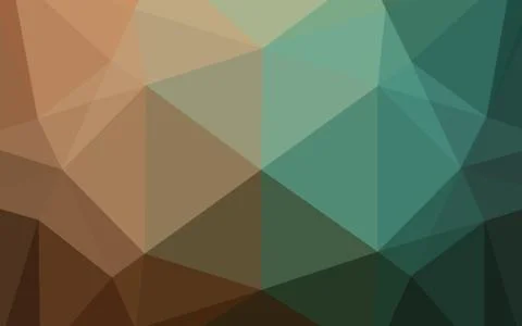 Dark Green, Red vector abstract mosaic pattern. Stock Illustration