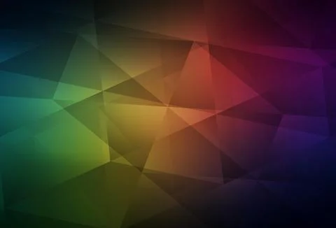 Dark Green, Red vector abstract mosaic pattern. Stock Illustration