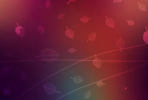 Dark Green, Red vector abstract backdrop with trees, branches. Stock Illustration