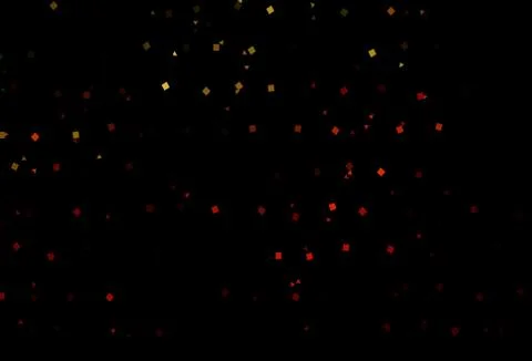 Dark Green, Red vector backdrop with lines, circles, rhombus. Illustrazione stock