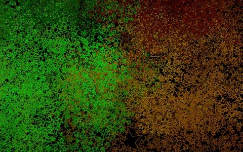 Dark Green, Red vector backdrop with small and big stars. Stock Illustration