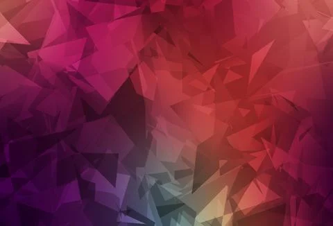 Dark Green, Red vector backdrop with polygonal shapes. Stock Illustration