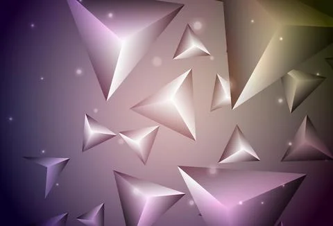 Dark Green, Red vector background with polygonal style. Stock Illustration