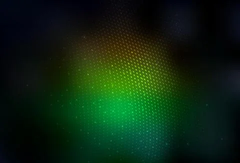 Dark Green, Red vector Beautiful colored illustration with blurred circles in Stock Illustration