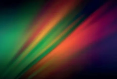 Dark Green, Red vector blurred shine abstract background. Illustrazione stock