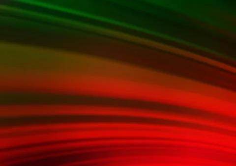Dark Green, Red vector blurred shine abstract pattern. Stock Illustration