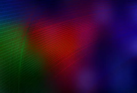 Dark Green, Red vector blurred shine abstract texture. Stock Illustration