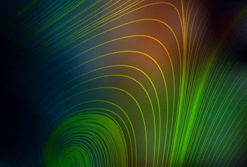 Dark Green, Red vector blurred bright pattern. Stock Illustration