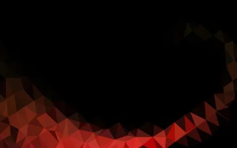 Dark Green, Red vector blurry triangle texture. Stockillustratie