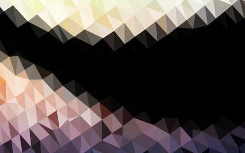 Dark Green, Red vector blurry triangle pattern. Illustrazione stock