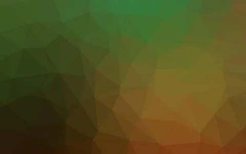 Dark Green, Red vector blurry triangle pattern. Stock Illustration