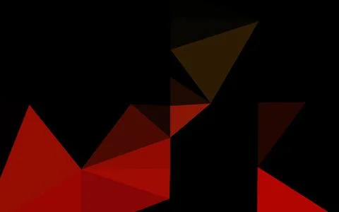 Dark Green, Red vector blurry triangle pattern. Stock Illustration