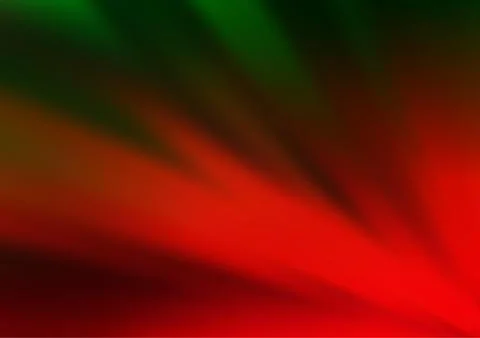 Dark Green, Red vector bokeh and colorful pattern. Illustrazione stock