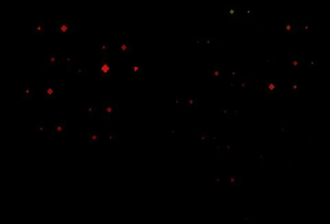 Dark green, red vector cover in polygonal style with circles. Ilustración de archivo