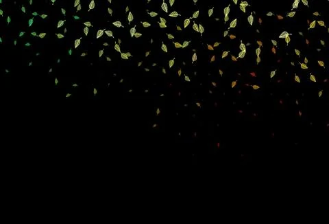 Dark Green, Red vector doodle template. Stockillustratie